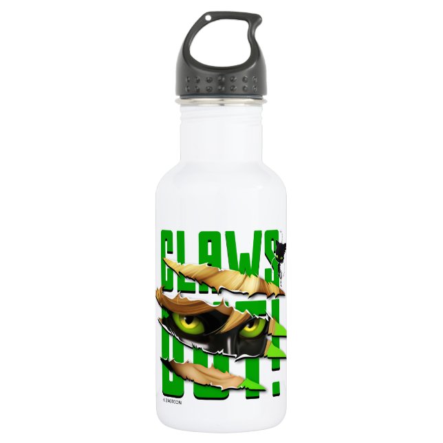 Cat Noir & Plagg | Claws Out Stainless Steel Water Bottle (Front)