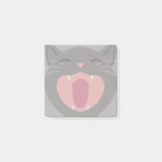 Cat Nom Gray Post-it Notes