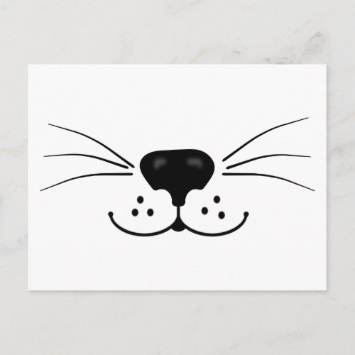 Cat Nose and Mouth Postcard