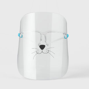 Cat Nose And Whiskers Kids Face Shield