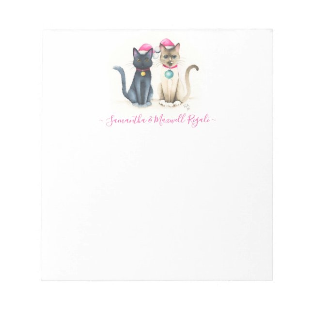 Cat Notepads Christmas Gifts (Front)
