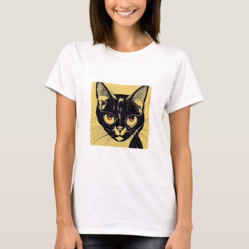 Cat Nouveau Womens Basic  T_Shirt
