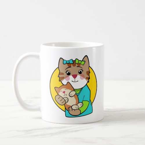 Cat Nurse and Kitten Coffee Mug