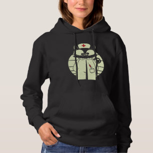 Cat Nurse Cat Caregiver Disguise Hoodie