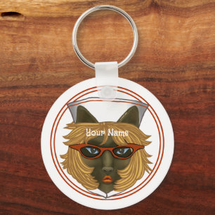 Cat nurse keychain