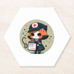 Cat Nurse   Paper Coaster
