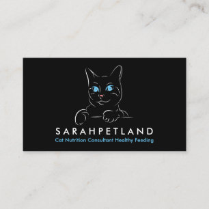Cat Nutrition Consultant Healthy Feeding Business Card