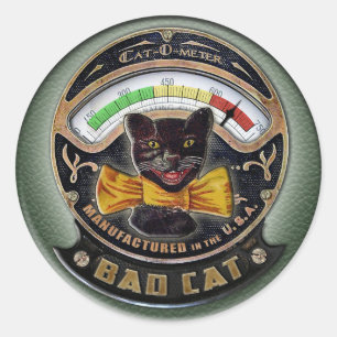 Cat-o-Meter Classic Round Sticker
