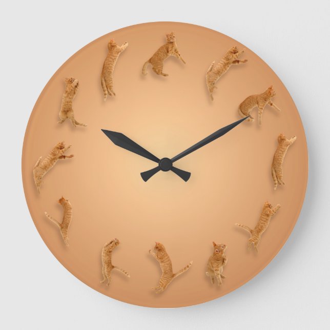 Cat O'Clock Wall Clock (Front)