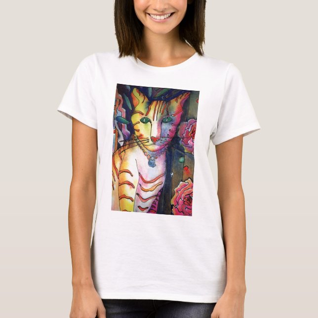 Cat of Many Colors T-Shirt (Front)