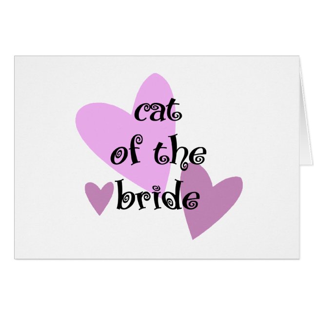 Cat of the Bride Cards (Front Horizontal)