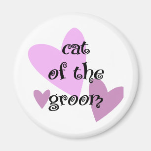 Cat of the Groom Magnet