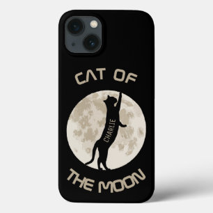 Cat Of The Moon Personalize name iPhone 13 Case