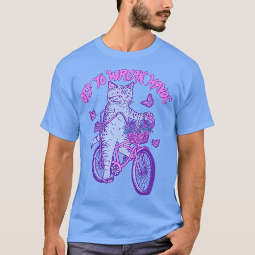 Cat Off To Wreak Havoc T_Shirt