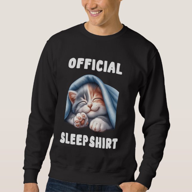 Cat - Official Sleepshirt Pajamas Nightgown Sweatshirt (Front)