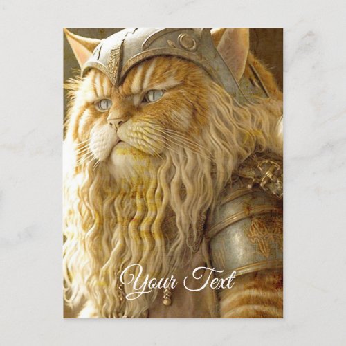 Cat Old Viking  Postcard
