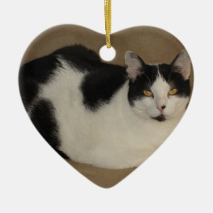 Cat On A Couch Ceramic Ornament