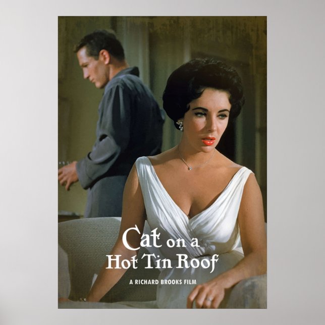 Cat On A Hot Tin Roof Poster (Front)