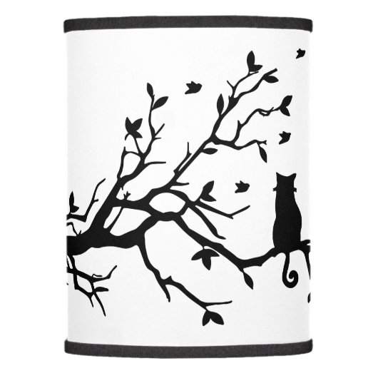 Cat on a Limb Lamp Shade (Front)