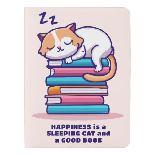Cat on a Stack of Books Cute Personalized Literary