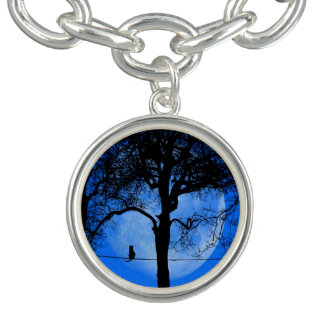 Cat on a Wire Blue Moon Bracelet