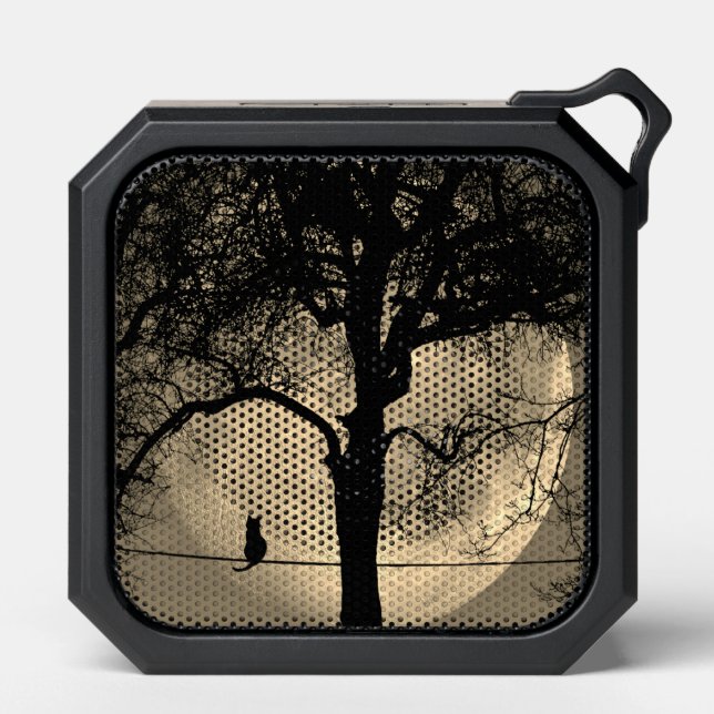 Cat on a Wire Full Moon Bluetooth Speaker (Front)