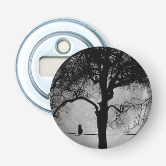 Cat on a Wire Full Moon Bottle Opener