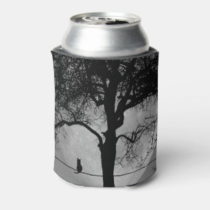 Cat on a Wire Full Moon Can Cooler