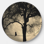Cat on a Wire Full Moon Wireless Charger (Front)