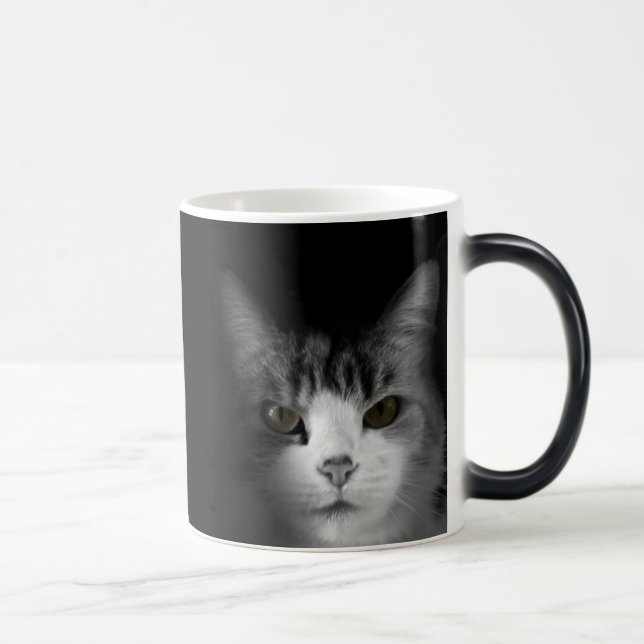 Cat on Black Morphing Mug (Right)