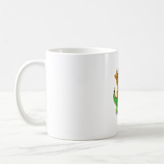 Cat on Dinosaur - Children and Adults Coffee Mug
