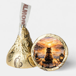 Cat on Dock at Sunset Hershey®'s Kisses®