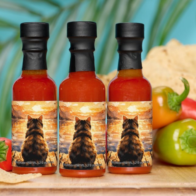 Cat on Dock at Sunset Hot Sauces (Multi)