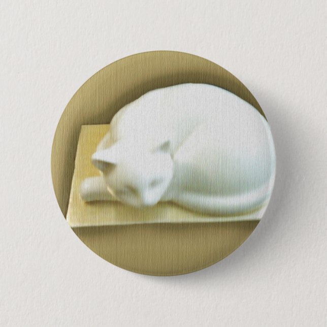 Cat on Gold Box II Button (Front)