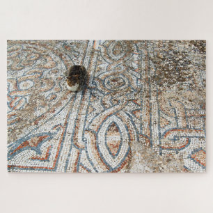 Cat on Mosaics Jigsaw Puzzle