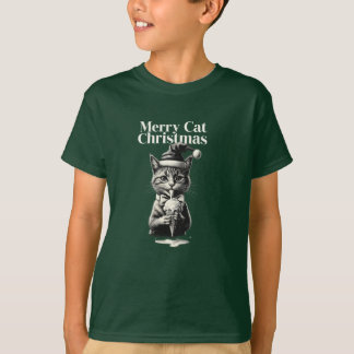 Cat on the grass. T-Shirt
