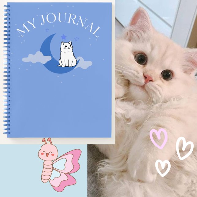 Cat on the moon Journal 💜💙✨😺 (Creator Uploaded)