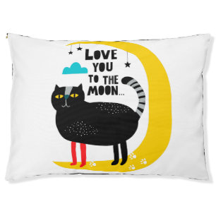 Cat on the moon pet bed