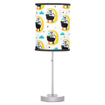 Cat on the moon table lamp