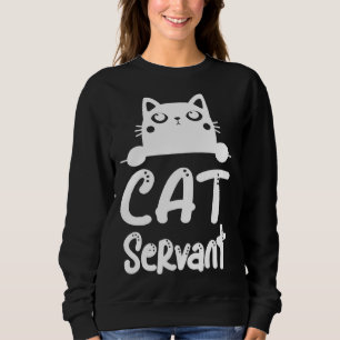 Cat operation  cat owner motif sweatshirt