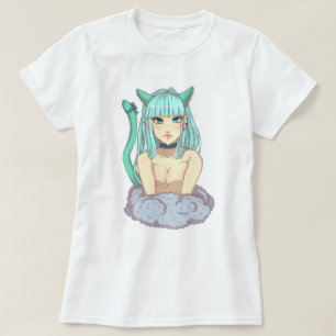 Cat Oppai Girl T-Shirt
