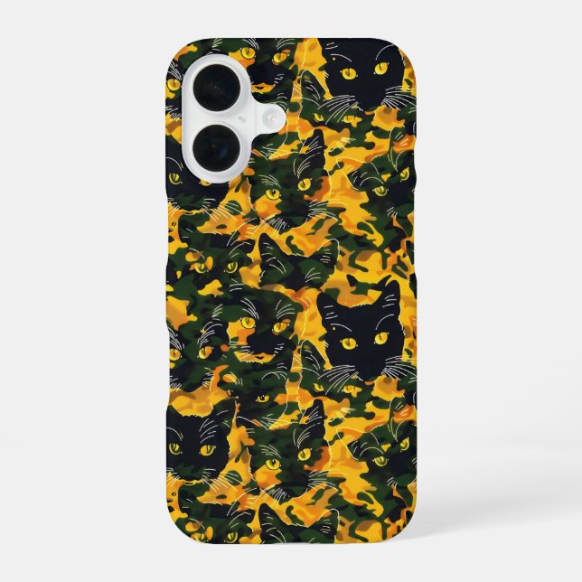 Cat Orange Pattern Iphone Case (Back)