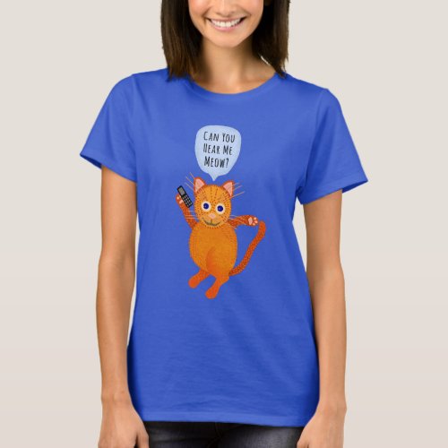 Cat Orange Tabby Cute Pun Cartoon T_Shirt