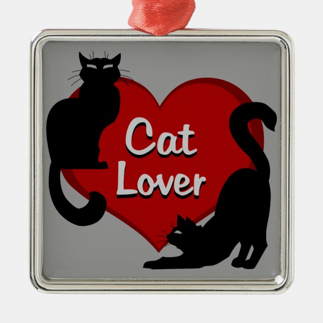 Cat Ornament Cat Lover Decorations & Gifts (Front)