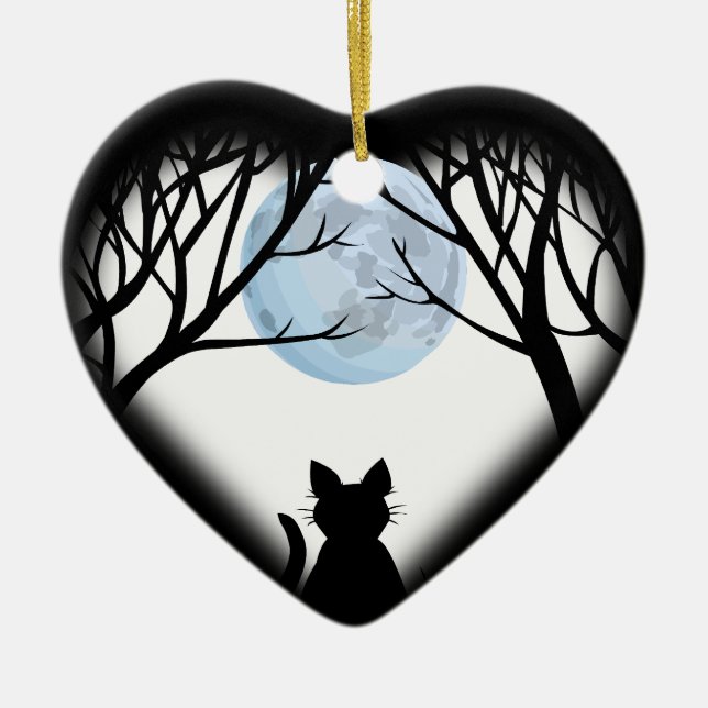 Cat Ornament Personalized Cat Decoration Gift (Front)