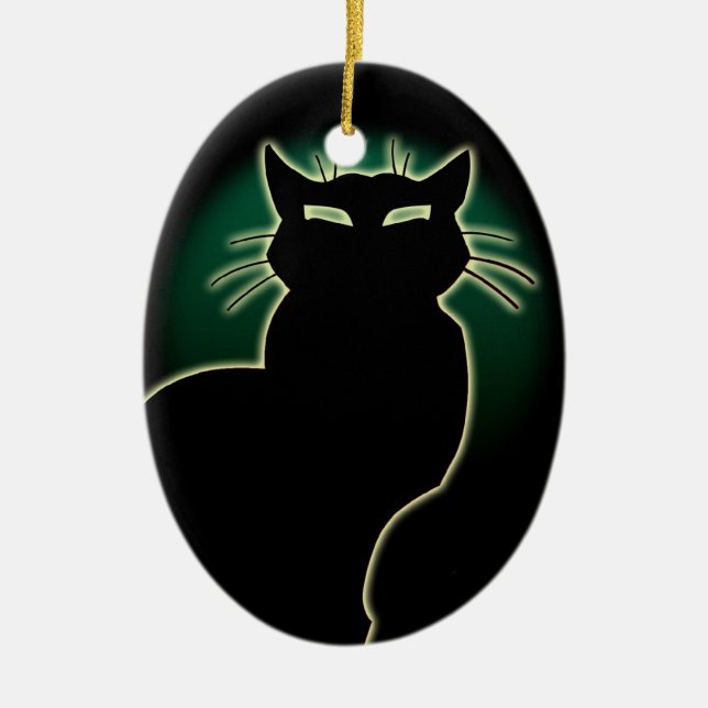 Cat Ornament Personalized Cat Decoration Gift (Front)