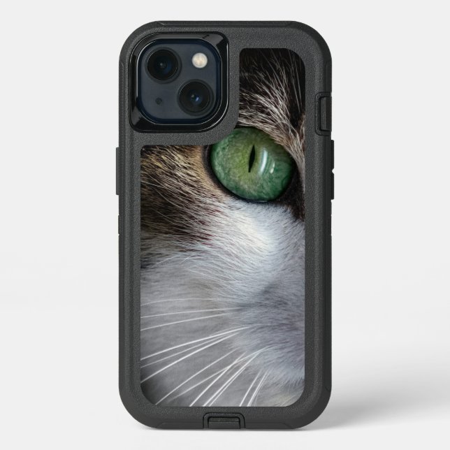 Cat OtterBox Apple iPhone 13 Defender Series Case (Back)