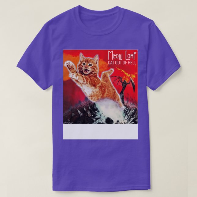 Cat Outta Hell T-Shirt (Design Front)
