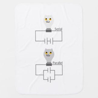 CAT OWL BULB SERIES AND PARALLEL BABY BLANKET