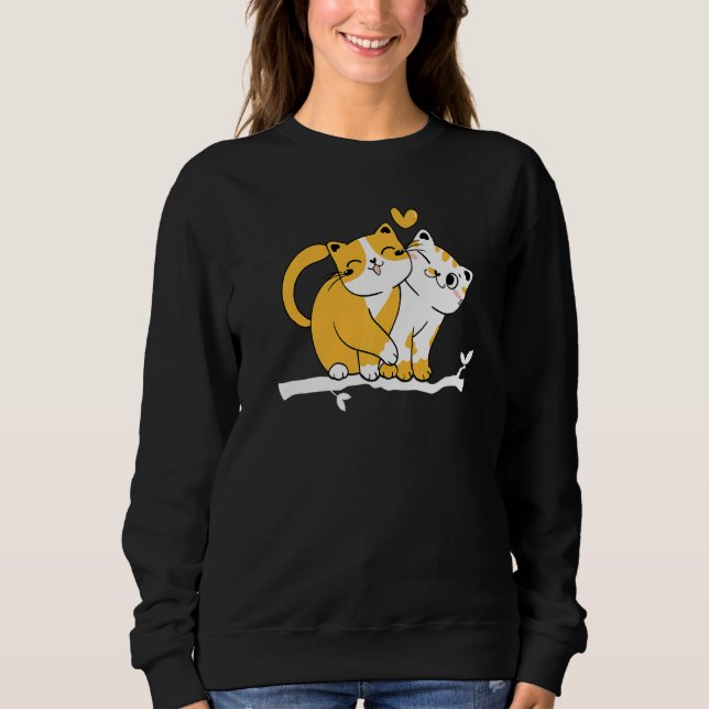 Cat Owner Cute Cat Baby Cats Owner I Cute Cats Sweatshirt (Front)